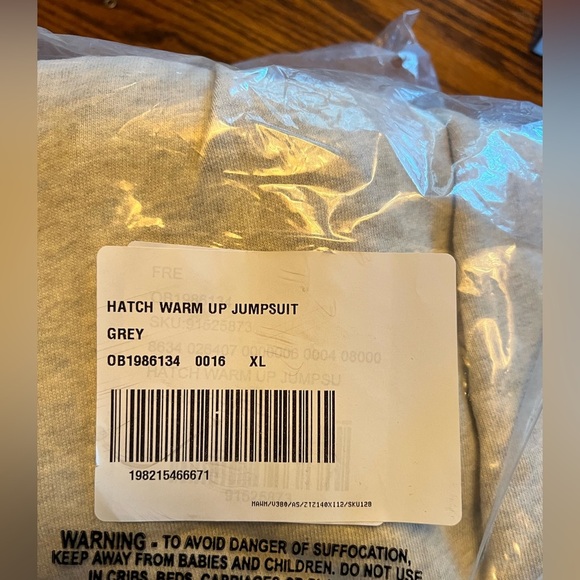 FP Movement x Hatch Warm Up Jumpsuit Heather Grey Size XS, SM, XL $148Retail NWT - Picture 4 of 6